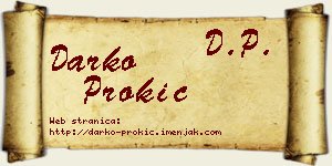 Darko Prokić vizit kartica